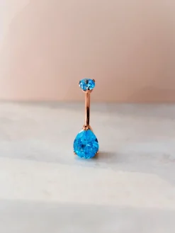 Dreamy Glow Azure Titan Bauchnabelpiercing