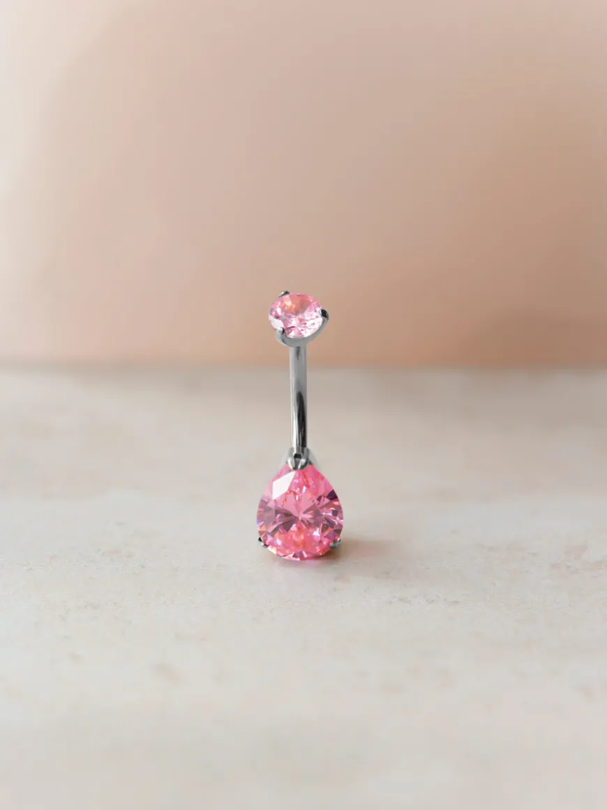 Dreamy Glow Pink Titan Bauchnabelpiercing
