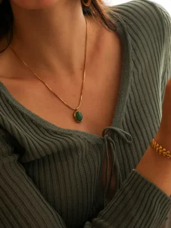 Echoing Dream Dark Green Kette