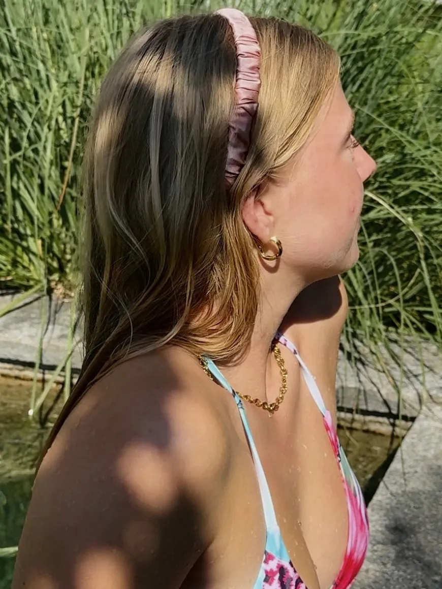 Elegant Hold Pure Silk Haarreif Pink