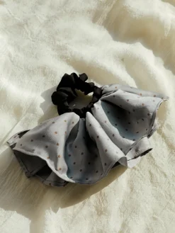 Elegant Polka Scrunchie