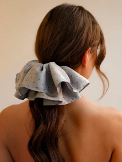 Elegant Polka Scrunchie