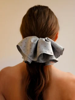 Elegant Polka Scrunchie