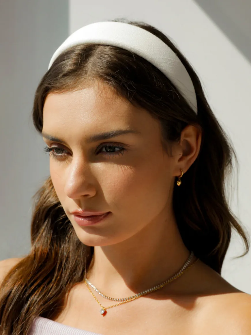 Elegant White Haarreif