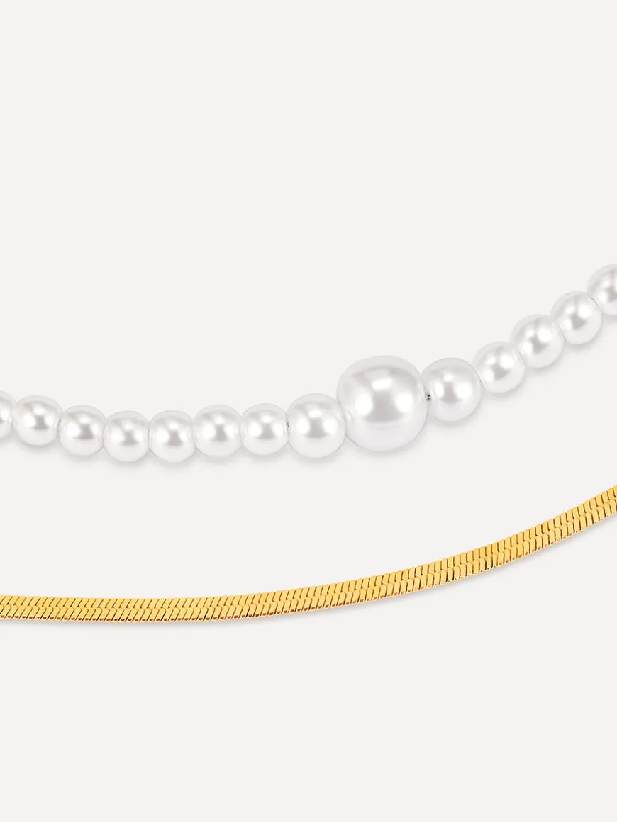 Enchanting Pearl Layered Kette