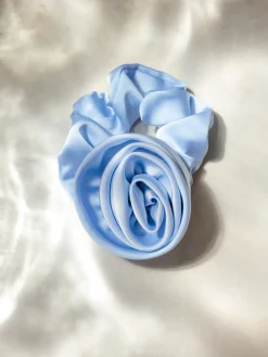 Eternal Rose Blue Scrunchie