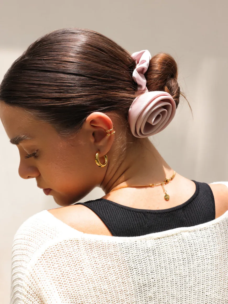 Eternal Rose Pink Scrunchie