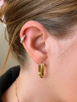 Eternity Glowing Double Hoop Titan Piercing