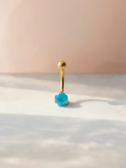 Ethereal Spark Blue Titan Bauchnabelpiercing