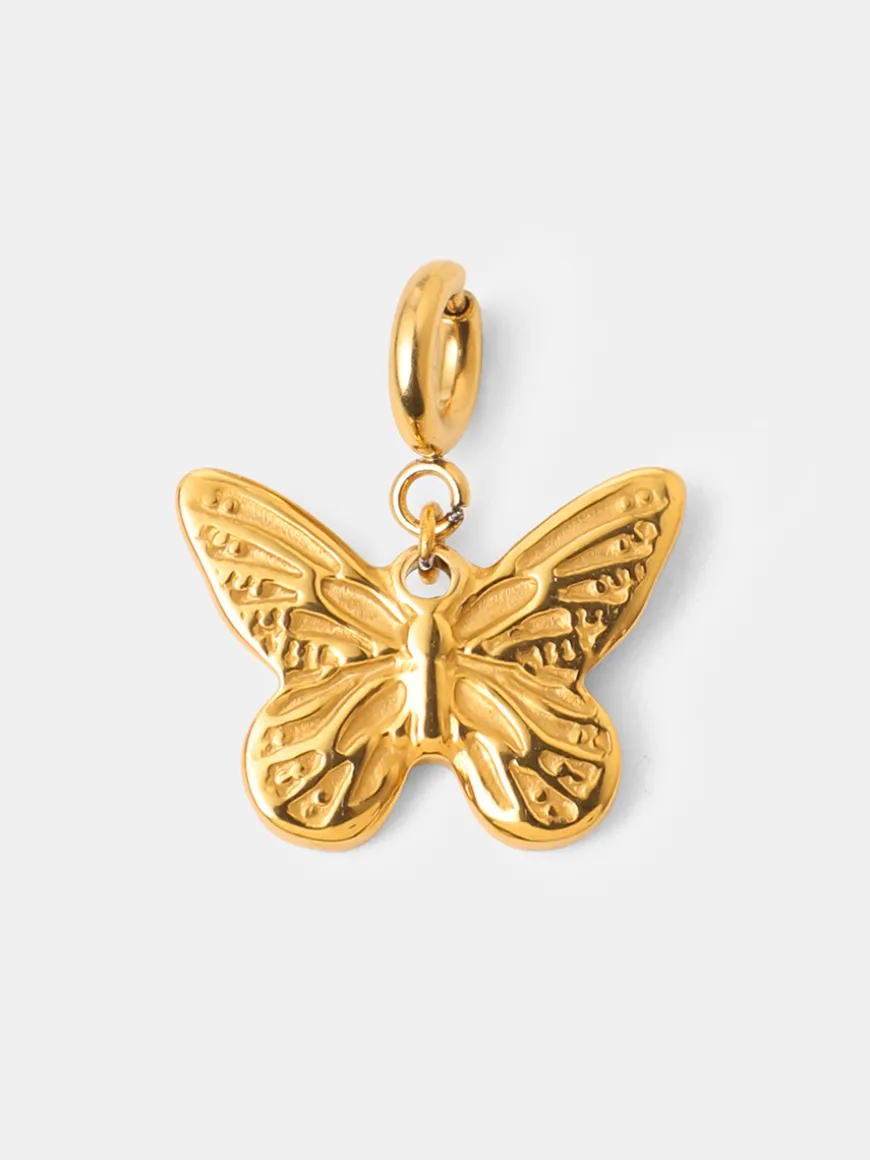 Floral Butterfly Ketten-Charm