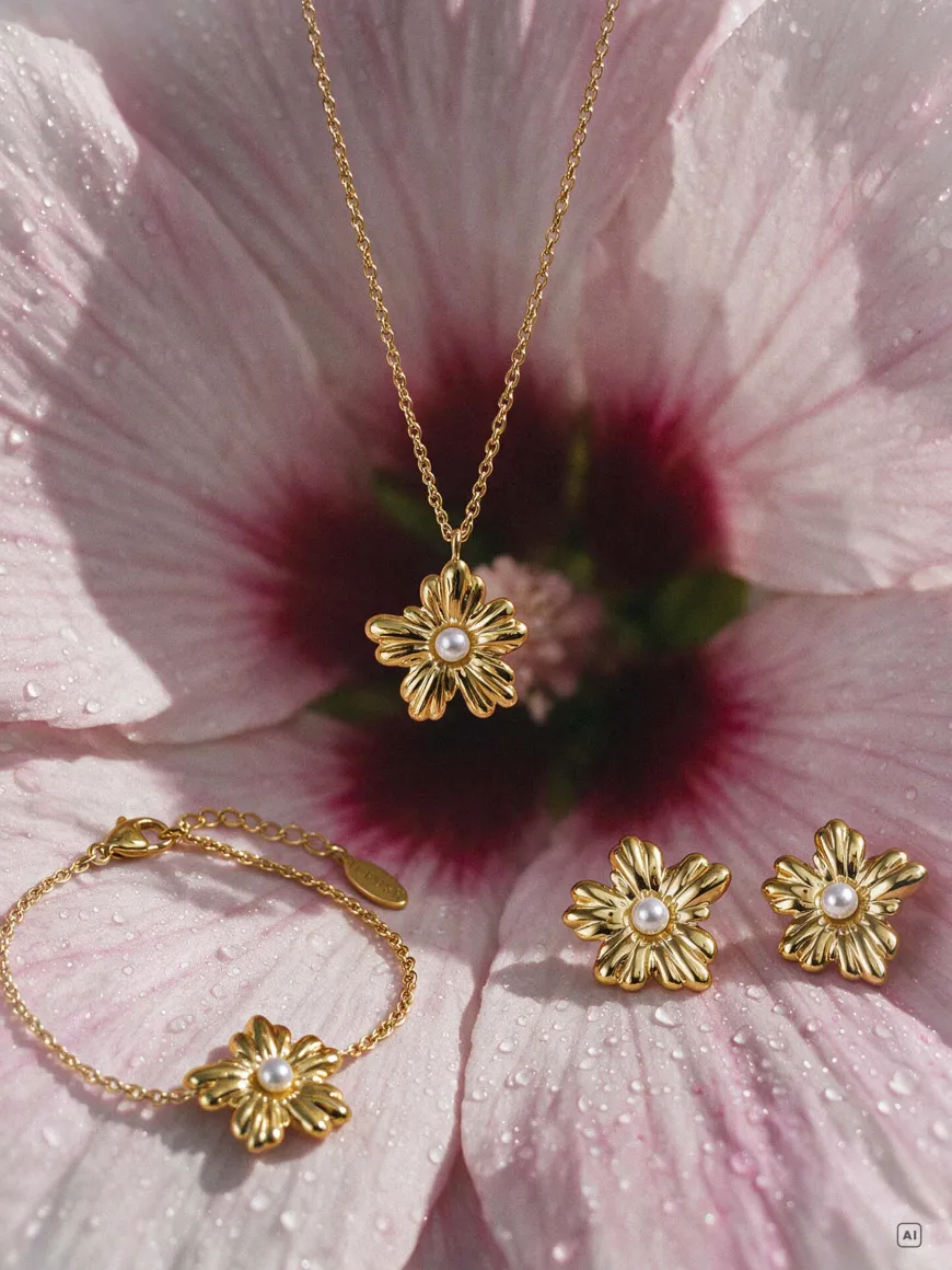 Floral Daisy Bloom Ohrringe