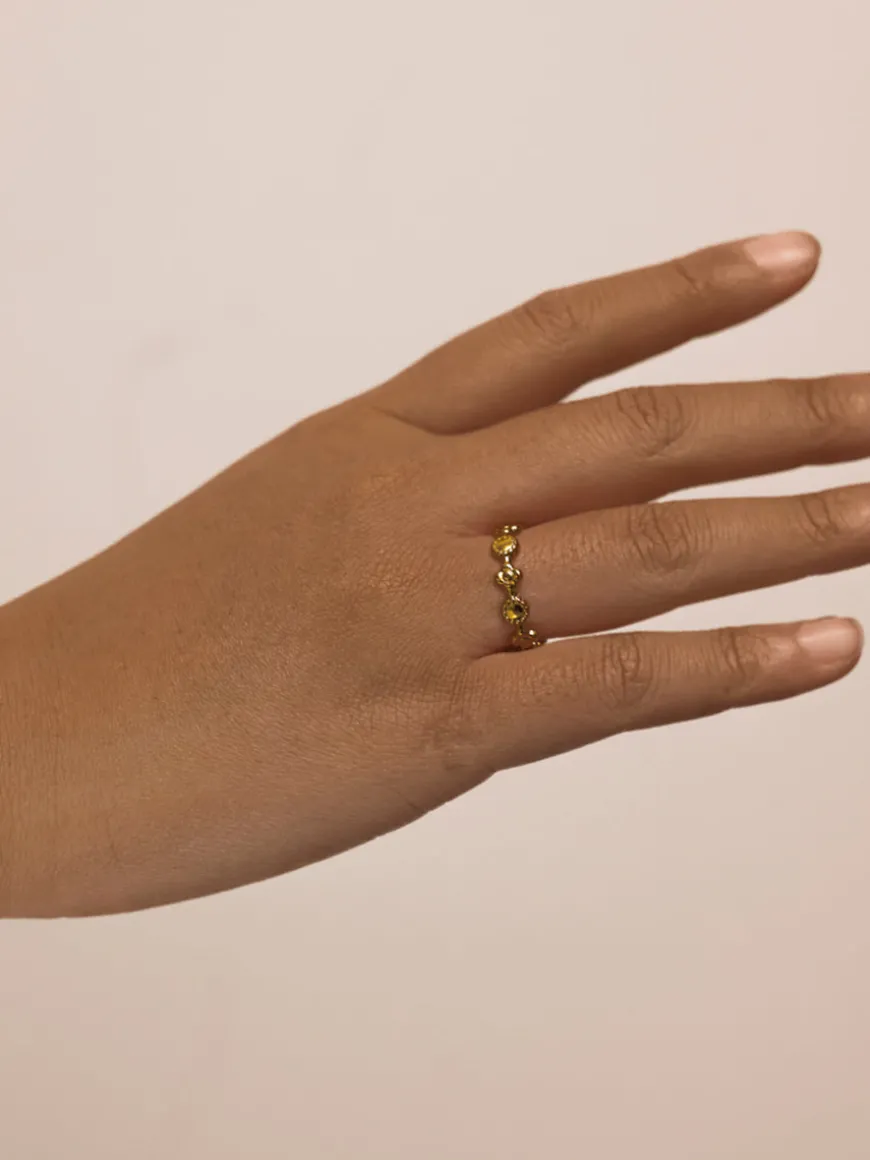 Flower Band Ring