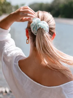 Fresh Wave Blue Scrunchie