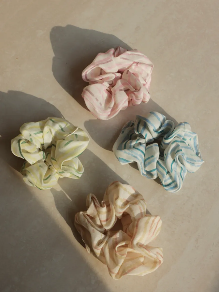 Fresh Wave Blue Scrunchie