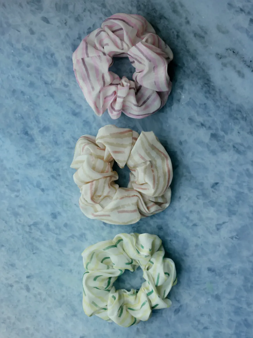 Fresh Wave Pink Scrunchie