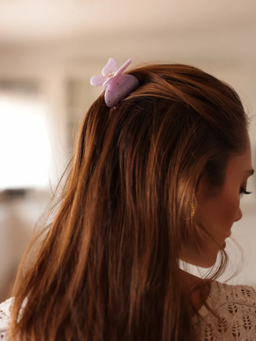 Gleam Butterfly Light Purple Haarklammer