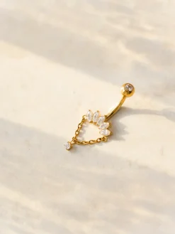 Gleaming Spark Titan Bauchnabelpiercing