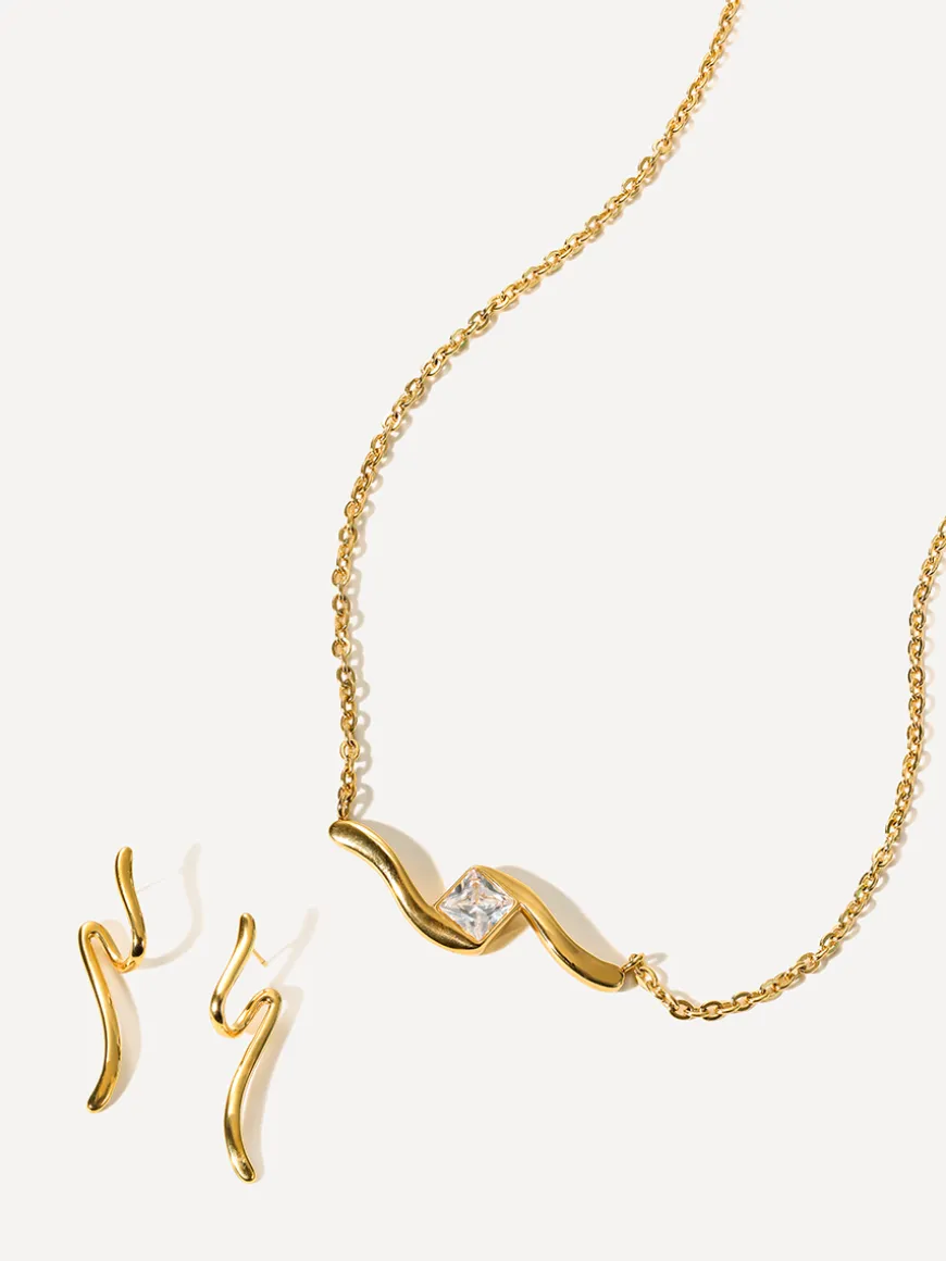 Glistening Wave Set