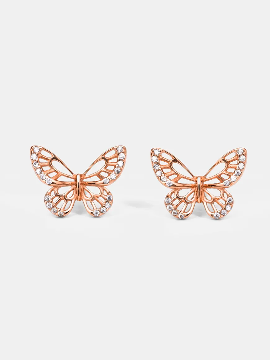 Glittering Butterfly Ohrringe