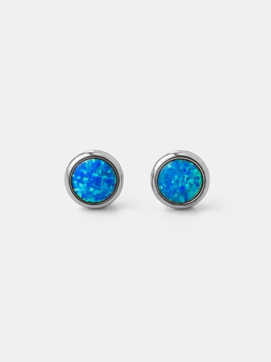 Glitter Stone Stud Ohrringe