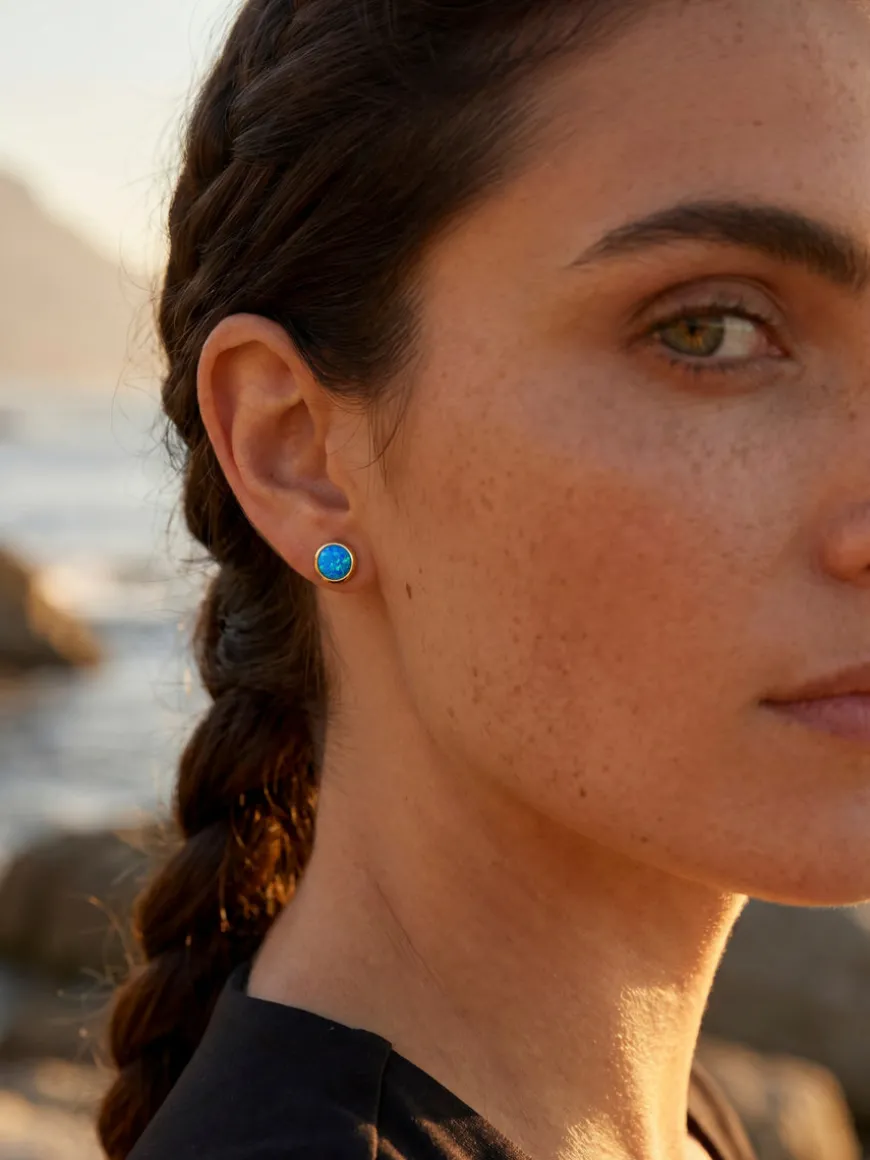 Glitter Stone Stud Ohrringe
