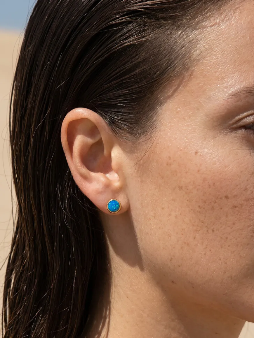 Glitter Stone Stud Ohrringe
