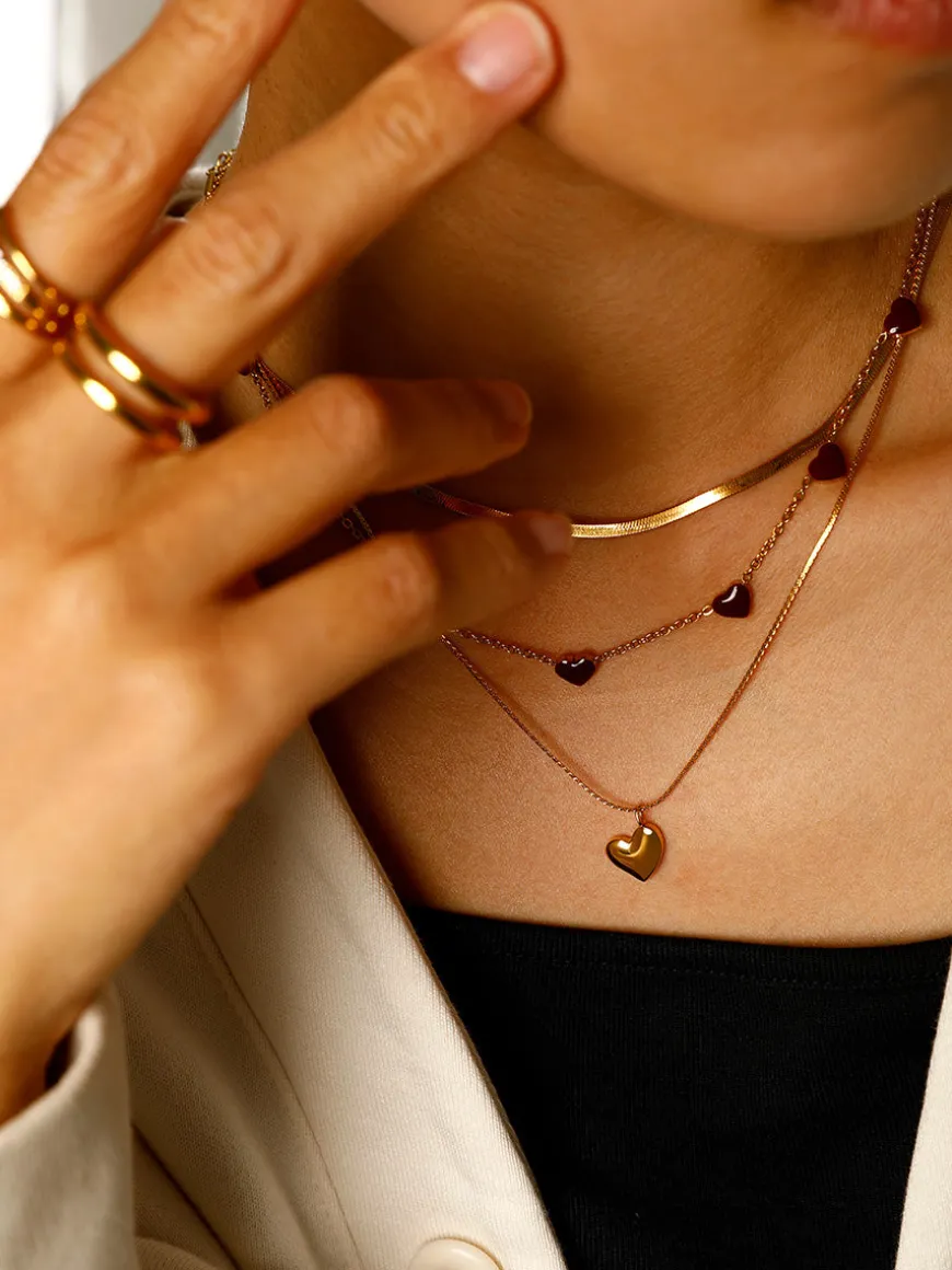 Glossy Heart Kette