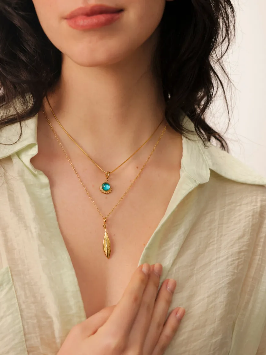 Graceful Feather Ketten-Charm