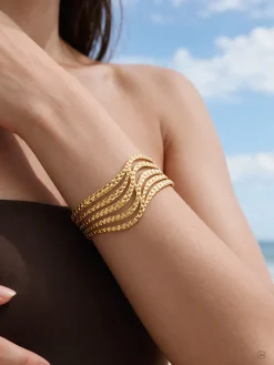 Graceful Ripple Armcuff