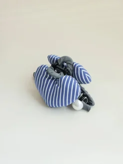 Heart Glow Navy-striped Haarklammer