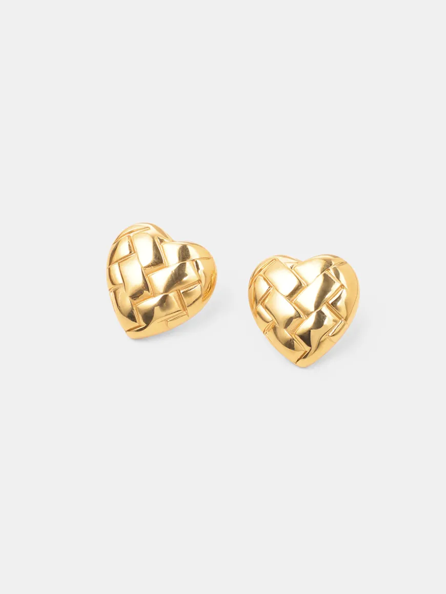 Heart Weave Ohrringe