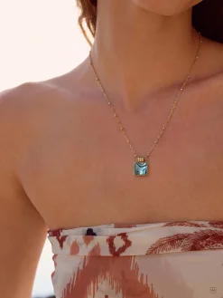 Iridescent Square Kette
