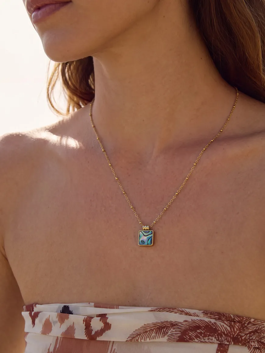 Iridescent Square Kette