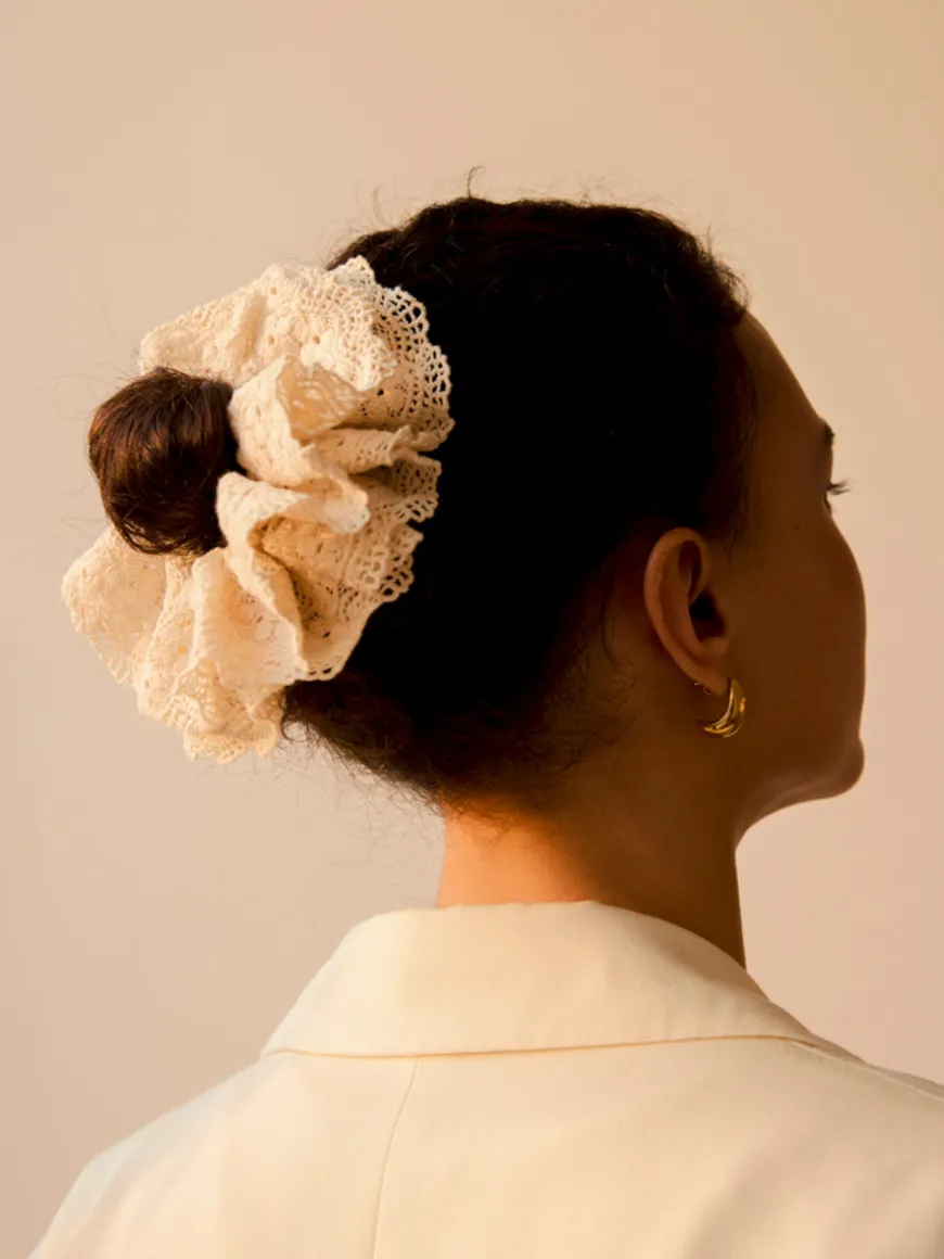 Lace Bloom Scrunchie