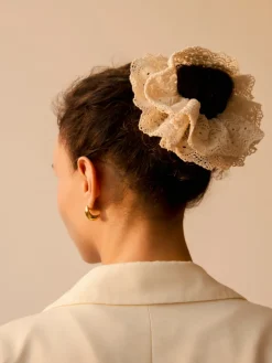 Lace Bloom Scrunchie