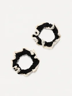 Lace Kiss Set Scrunchie Black
