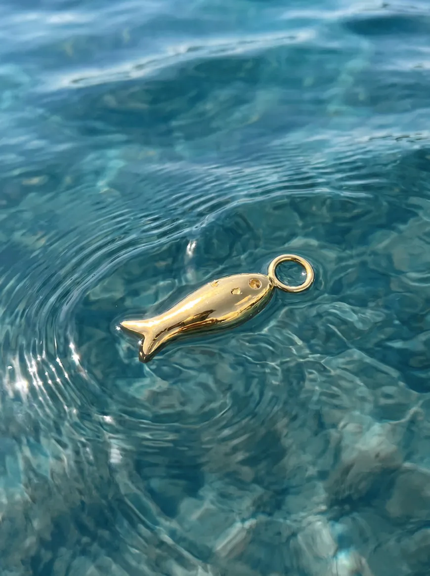 Lovely Fish Ohrring-Charm