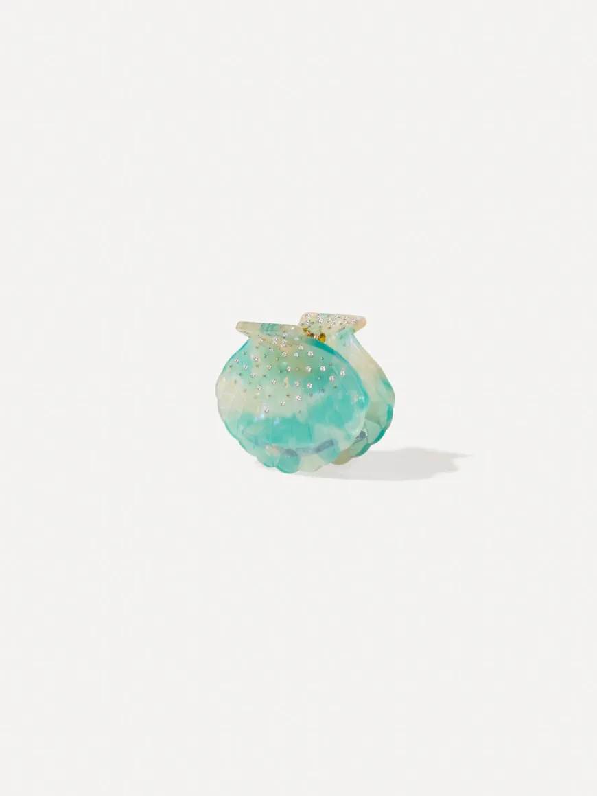 Lustrous Shell Blue Haarklammer