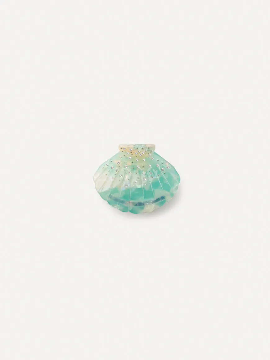 Lustrous Shell Blue Haarklammer