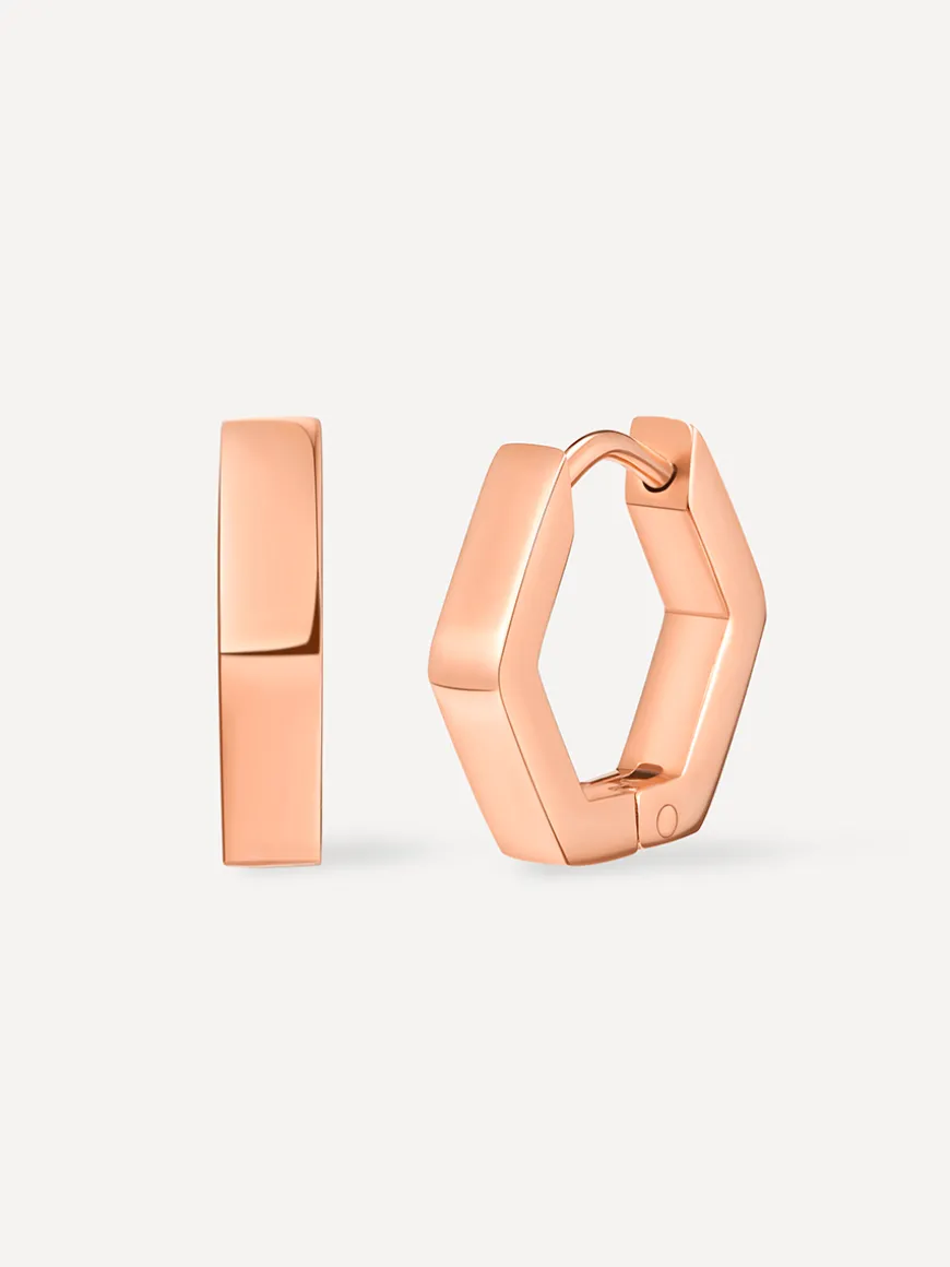 Minimalist Hexagon Ohrringe
