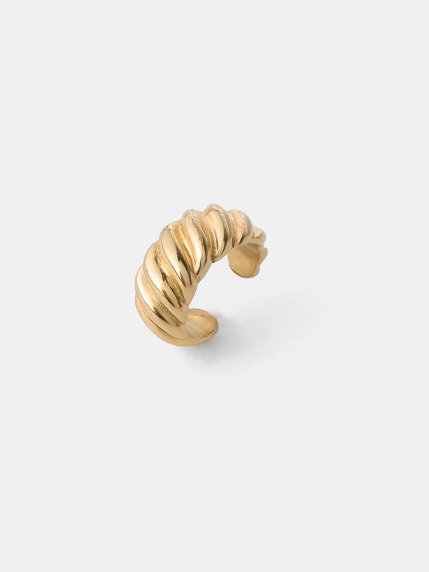 Minimal Spiral Earcuff