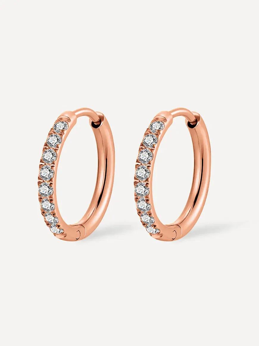 16mm CRYSTALIZED SHINE HOOP Ohrringe
