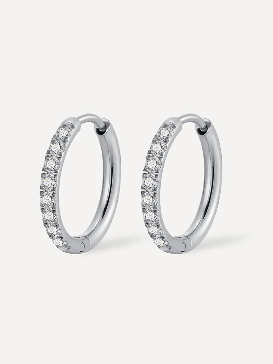16mm CRYSTALIZED SHINE HOOP Ohrringe