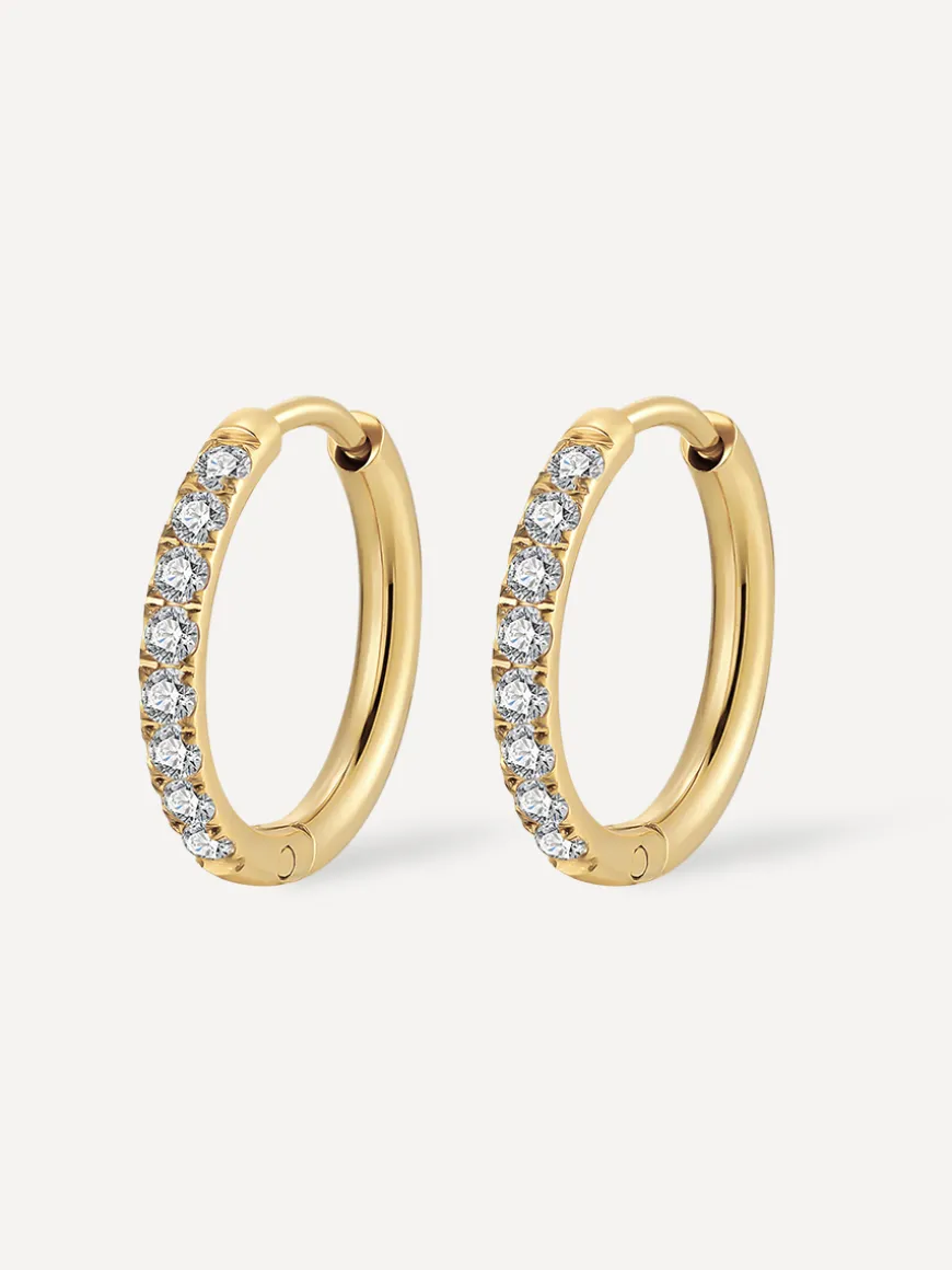 16mm CRYSTALIZED SHINE HOOP Ohrringe