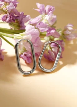 27mm Elegant Oval Ohrringe