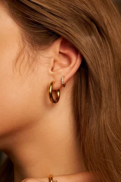 24mm GLOSSY HOOPS Medium Ohrringe