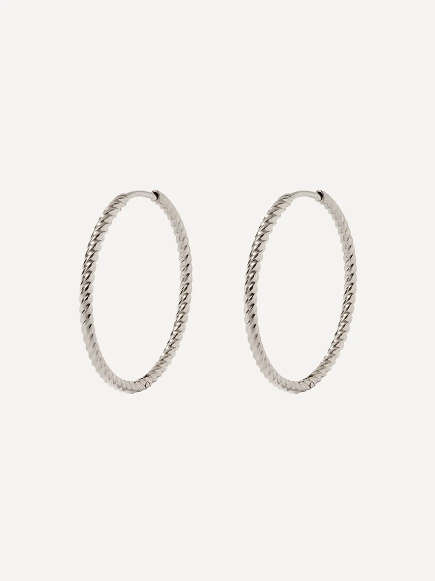 30mm Modern Twist Ohrringe