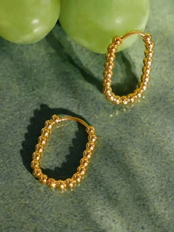 19mm Oval Bubble Ohrringe
