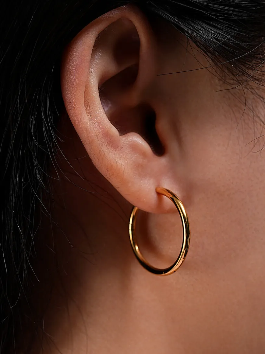 24mm SLIM HOOP MEDIUM OHRRINGE