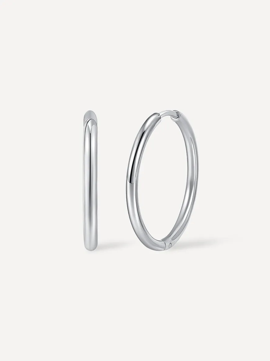 24mm SLIM HOOP MEDIUM OHRRINGE